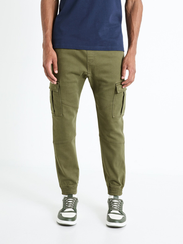 Celio Kaki muške kargo hlače Celio Cokit4
