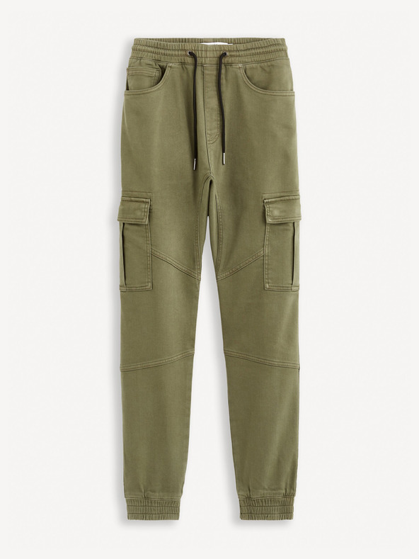 Celio Kaki muške kargo hlače Celio Cokit4