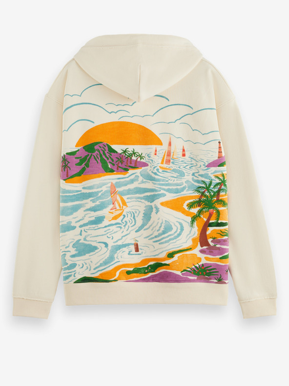 Scotch & Soda Scotch & Soda Cream muška majica s kapuljačom