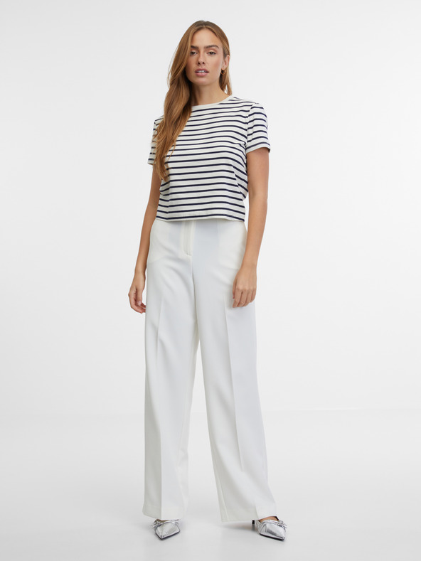 Orsay Plavo-krem ženska majica na pruge ORSAY