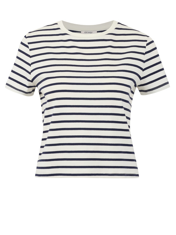 Orsay Plavo-krem ženska majica na pruge ORSAY