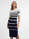 Orsay Plava ženska haljina na pruge ORSAY