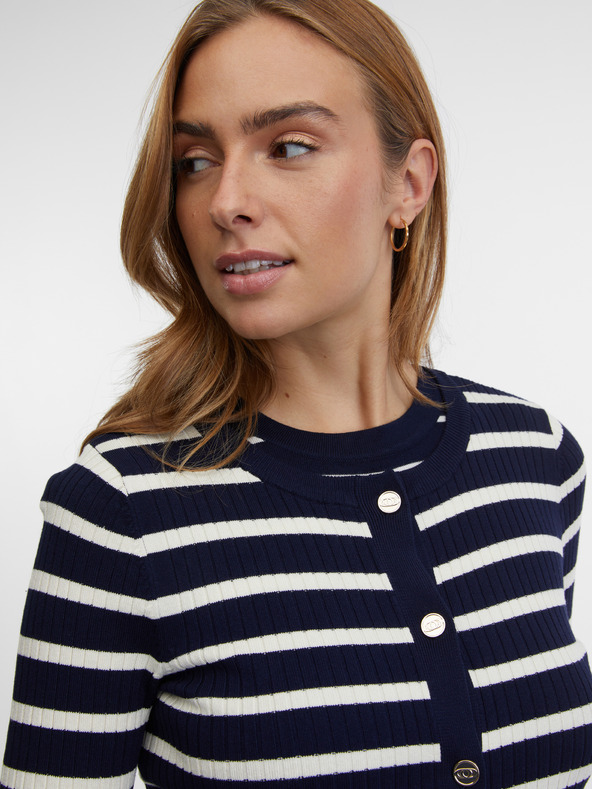 Orsay Tamno plavi prugasti ženski kardigan ORSAY