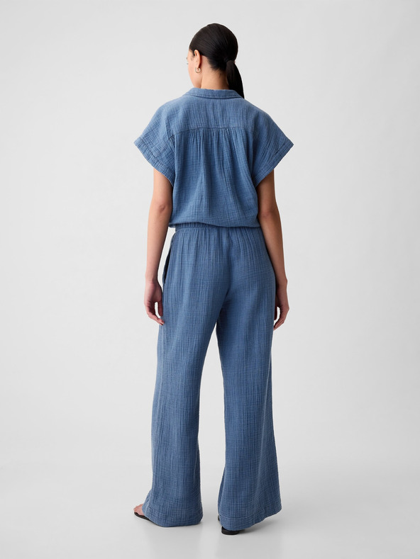 GAP Muslin hlače Wide GAP