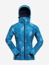 ALPINE PRO Plava ženska softshell jakna s uzorkom ALPINE PRO HOORA