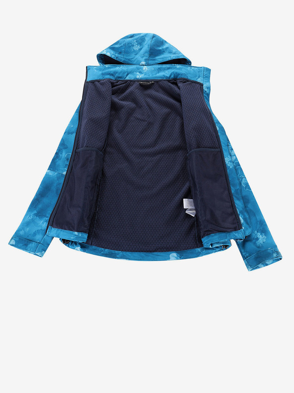 ALPINE PRO Plava ženska softshell jakna s uzorkom ALPINE PRO HOORA