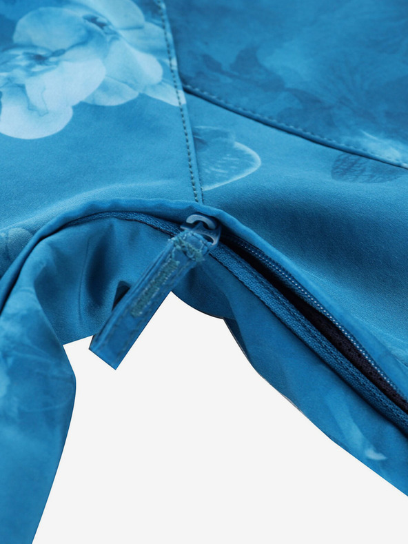 ALPINE PRO Plava ženska softshell jakna s uzorkom ALPINE PRO HOORA