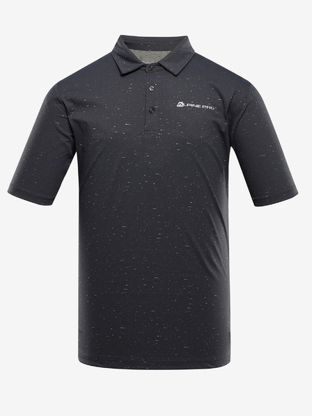 ALPINE PRO Crna muška polo majica ALPINE PRO Coowel