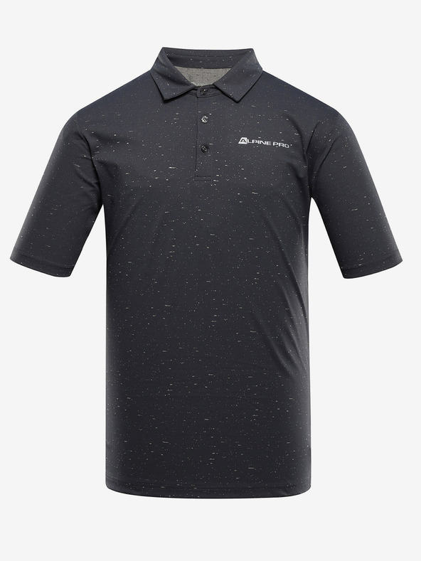 ALPINE PRO Crna muška polo majica ALPINE PRO Coowel