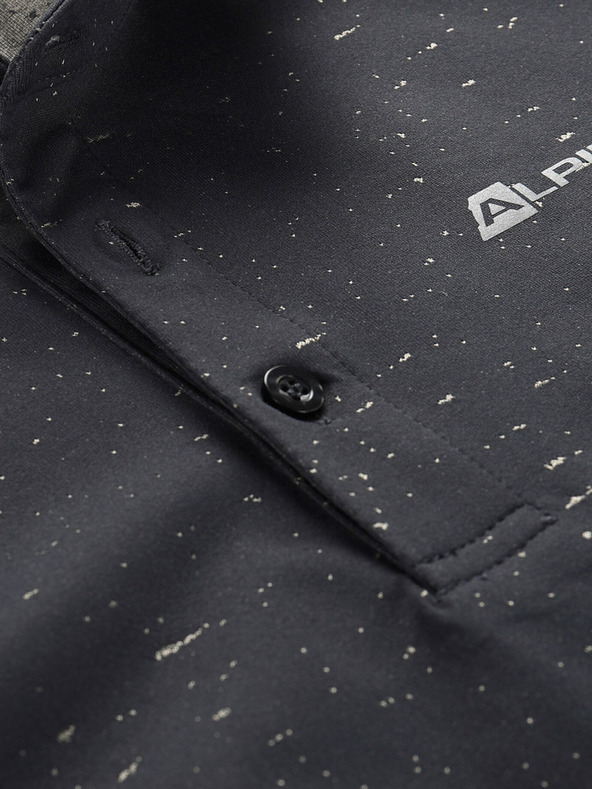 ALPINE PRO Crna muška polo majica ALPINE PRO Coowel