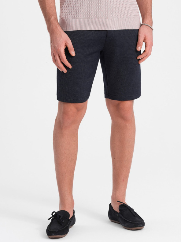 Ombre Clothing Tamnoplave muške kratke hlače s džepovima Ombre Clothing