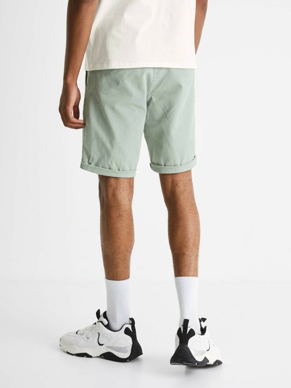 Celio Svijetlo zelene muške chino kratke hlače Celio Bochinobm