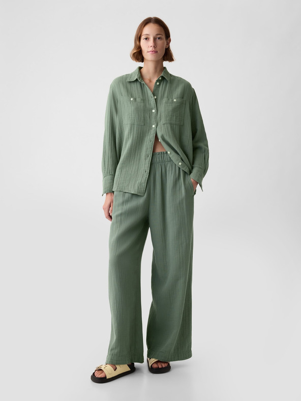 GAP Oversize muselinska košulja GAP