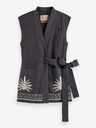 Scotch & Soda Sivi ženski prsluk s primjesama lana Scotch & Soda