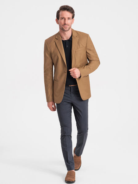 Ombre Clothing Svijetlo smeđa muška jakna Ombre Clothing