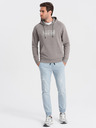 Ombre Clothing Svijetloplave muške traperice s poderanim efektom Ombre Clothing