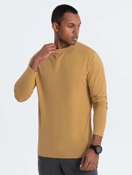 Ombre Clothing Senf muška osnovna majica Ombre Clothing
