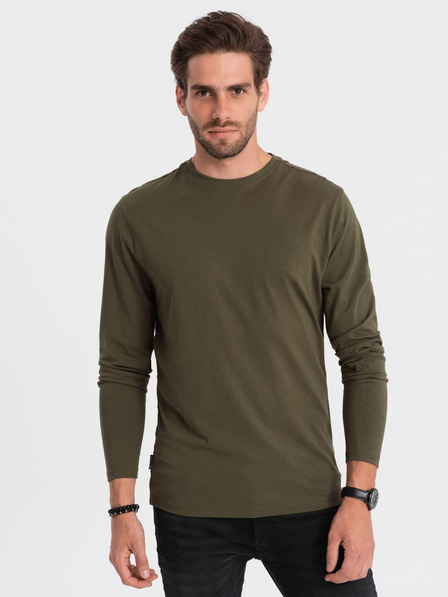 Ombre Clothing Kaki muška osnovna majica Ombre Clothing