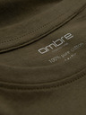 Ombre Clothing Kaki muška osnovna majica Ombre Clothing