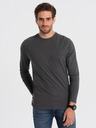 Ombre Clothing Tamno siva muška osnovna majica Ombre Clothing