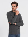 Ombre Clothing Tamno siva muška osnovna majica Ombre Clothing