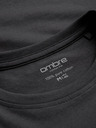 Ombre Clothing Tamno siva muška osnovna majica Ombre Clothing