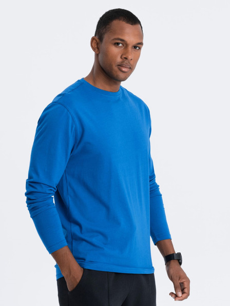Ombre Clothing Plava muška osnovna majica Ombre Clothing