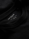 Ombre Clothing Crna muška osnovna majica Ombre Clothing