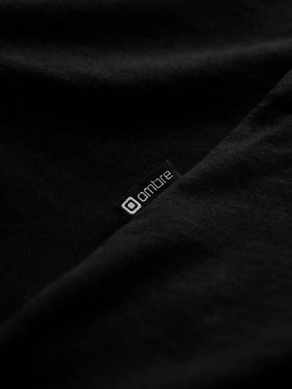 Ombre Clothing Crna muška osnovna majica Ombre Clothing