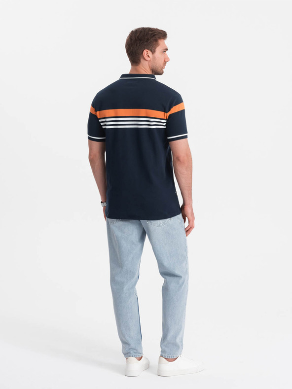 Ombre Clothing Tamnoplava muška polo majica Ombre Clothing