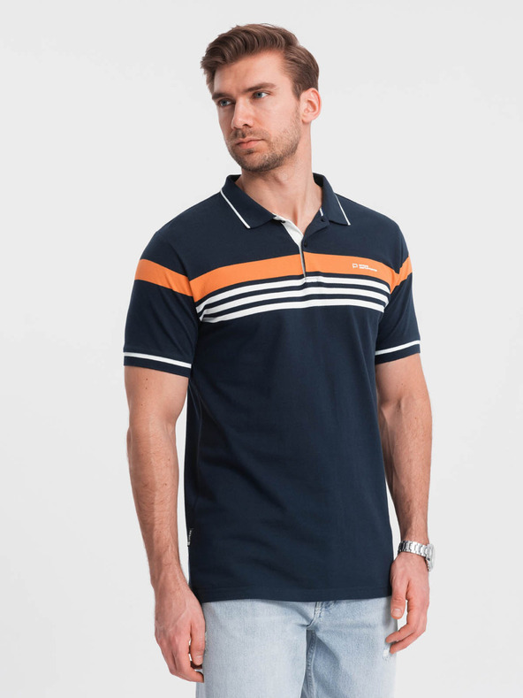 Ombre Clothing Tamnoplava muška polo majica Ombre Clothing