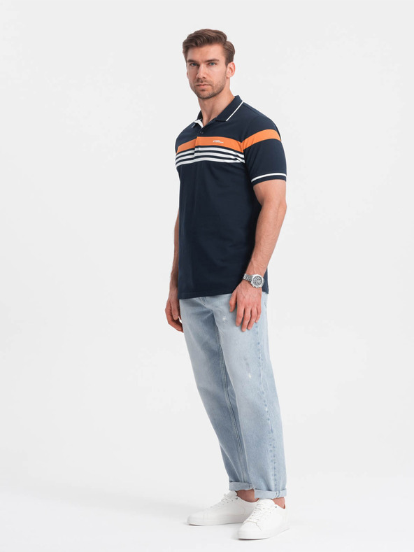 Ombre Clothing Tamnoplava muška polo majica Ombre Clothing
