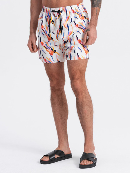 Ombre Clothing Narančasto-bijeli muški kupaći kostimi s uzorkom Ombre Clothing