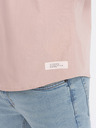 Ombre Clothing Ombre odjeća, muška svijetlosmeđa košulja kratkih rukava