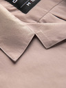 Ombre Clothing Ombre odjeća, muška svijetlosmeđa košulja kratkih rukava