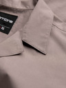Ombre Clothing Smeđa muška košulja kratkih rukava Ombre odjeća