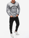 Edoti Sivi muški sweatshirt s printom Edoti
