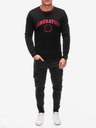 Edoti Crveno-crni muški sweatshirt s printom Edoti