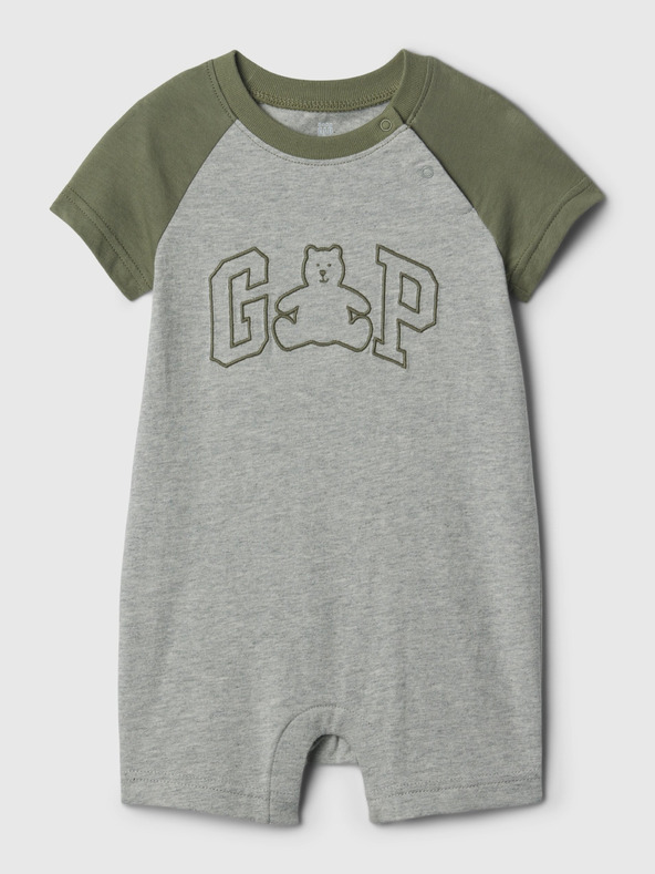 GAP Dojenački kratki kombinezon Brannan Bear sa logom GAP