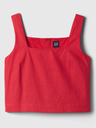 GAP Crop top od lnene mješavine GAP