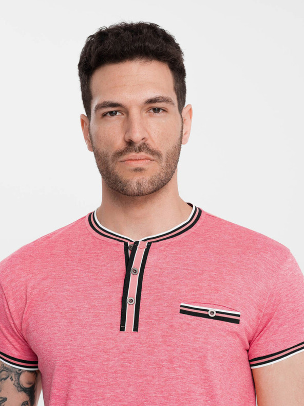 Ombre Clothing Stara ružičasta muška majica na kopčanje marke Ombre Clothing