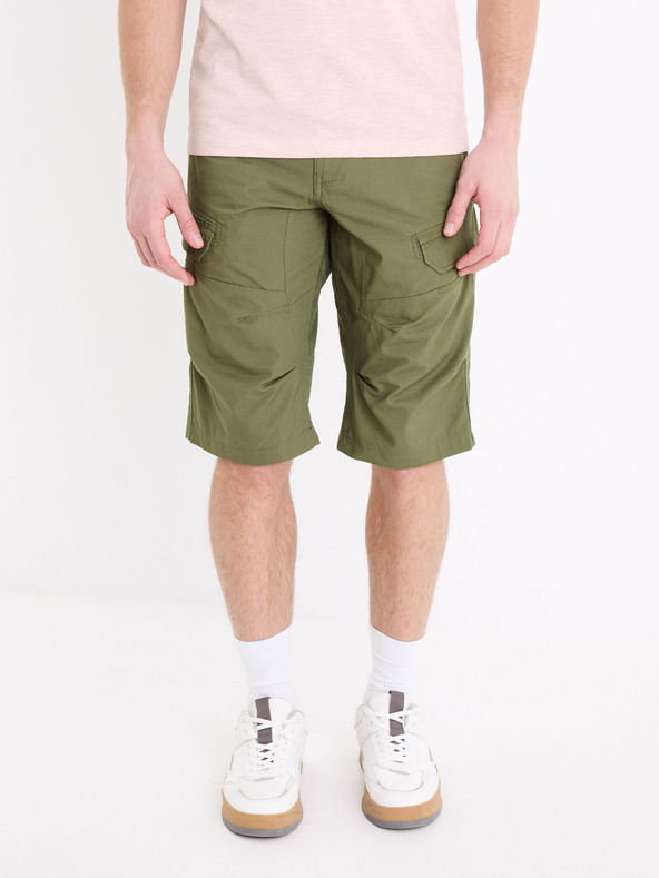 Celio Celio Bocourtbm1 Kaki muške kratke hlače
