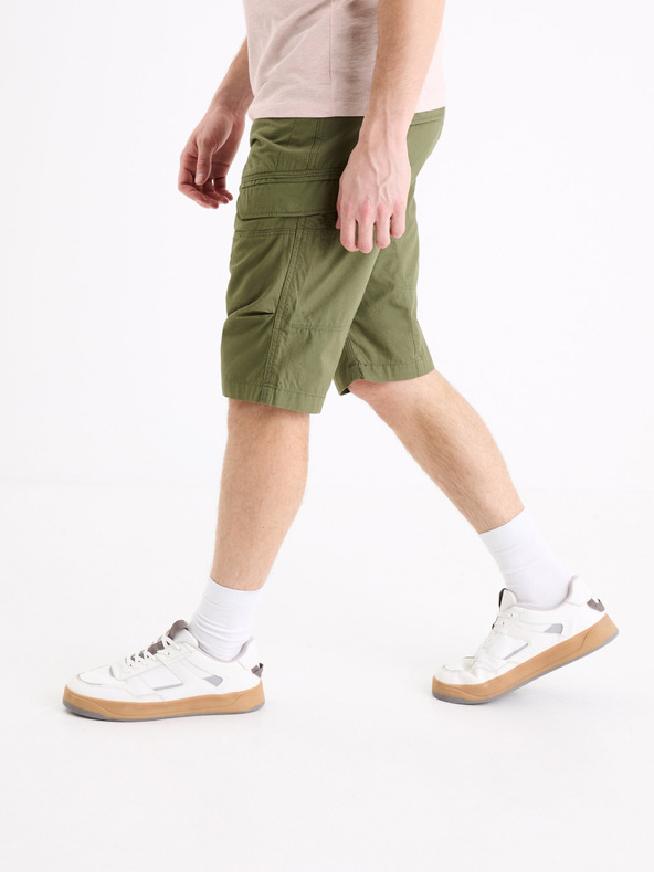 Celio Celio Bocourtbm1 Kaki muške kratke hlače