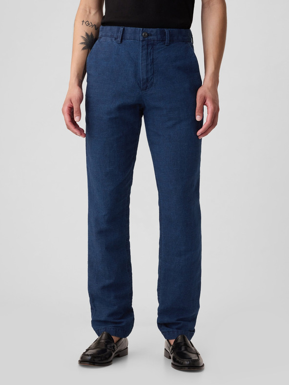 GAP Hlače Slim od lněne mješavine GAP