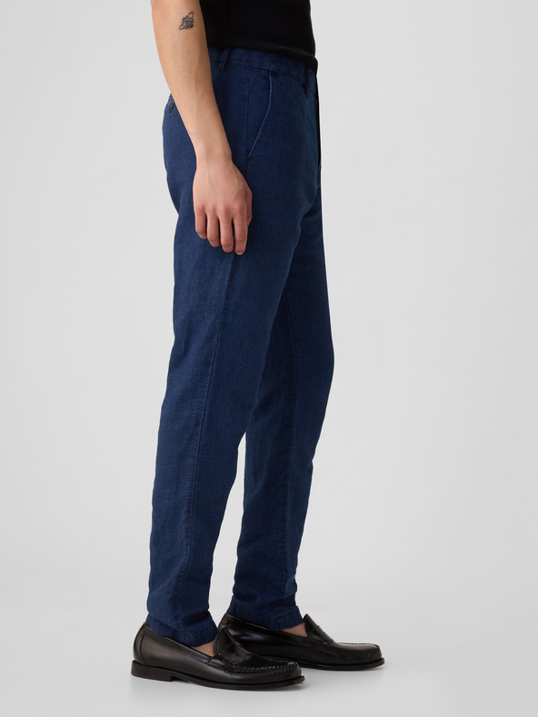 GAP Hlače Slim od lněne mješavine GAP
