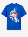 Celio Plava muška majica s printom Celio Marvel Captain America