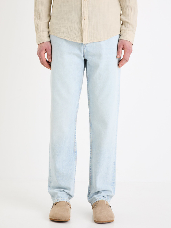 Celio Svijetloplave muške traperice Celio C15 ravne Fodroit 30