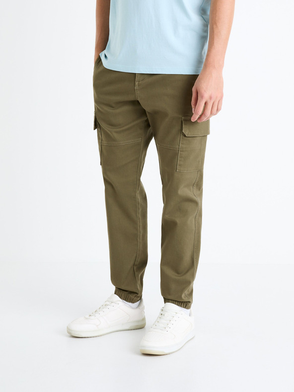 Celio Celio Dolyte muške kaki kargo hlače