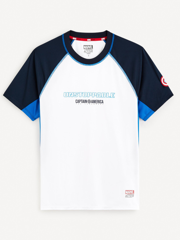 Celio Celio Marvel Captain America bijela muška sportska majica