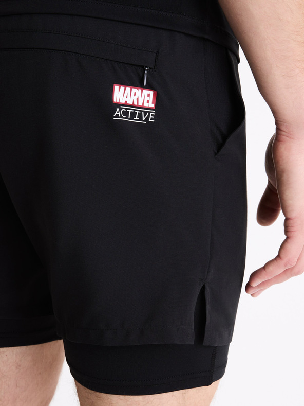 Celio Crne sportske kratke hlače Celio Marvel Hulk